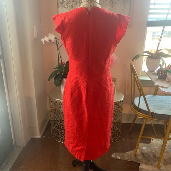 Evan Picone Red Cocktail dress size 4 - Picture 5 of 7